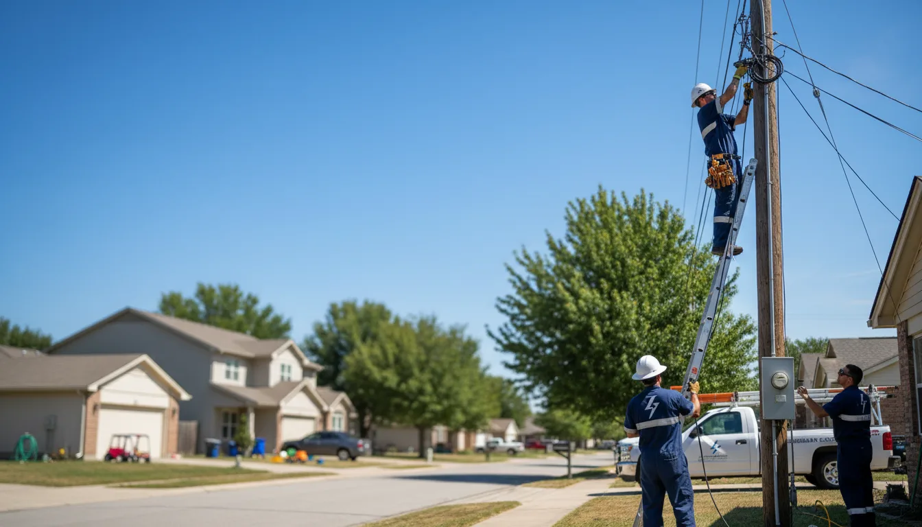 Residential electrician providing installation services in Kingman, KS